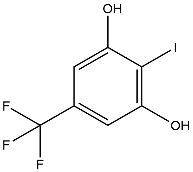 2-碘-5-(三氟甲基)苯-1,3-二醇 结构式