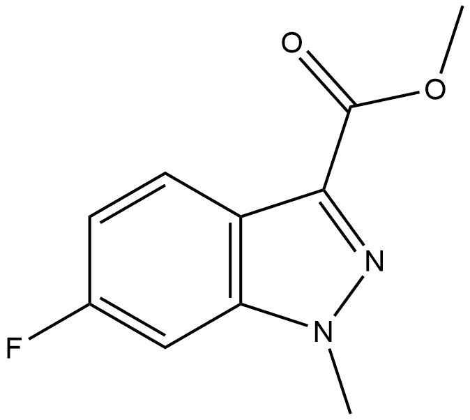 Methyl 6-fluoro-1-methyl-1H-indazole-3-carboxylate 结构式