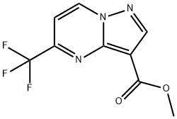 Methyl 5-(trifluoromethyl)pyrazolo[1,5-a]pyrimidine-3-carboxylate 结构式