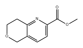 7,8-二氢-5H-吡喃[4,3-B]吡啶-2-羧酸甲酯 结构式