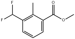 3-(二氟甲基)-2-甲基苯甲酸甲酯 结构式