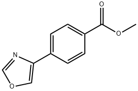Benzoic acid, 4-(4-oxazolyl)-, methyl ester 结构式
