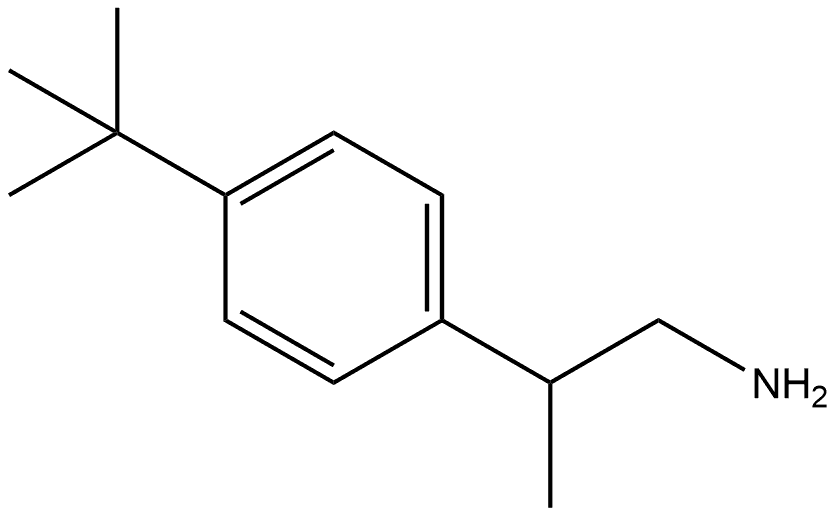 Benzeneethanamine, 4-(1,1-dimethylethyl)-β-methyl- 结构式