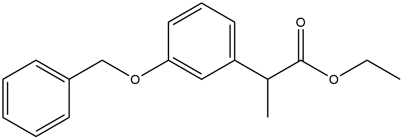 2-(3-(苄氧基)苯基)丙酸乙酯 结构式