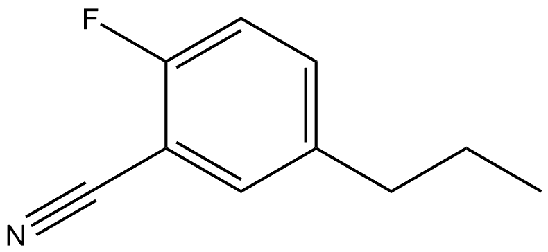 2-Fluoro-5-propylbenzonitrile 结构式