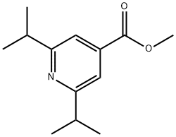 4-Pyridinecarboxylic acid, 2,6-bis(1-methylethyl)-, methyl ester 结构式