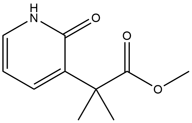 1,2-二氢-Α,Α-二甲基-2-氧代-3-吡啶乙酸甲酯 结构式