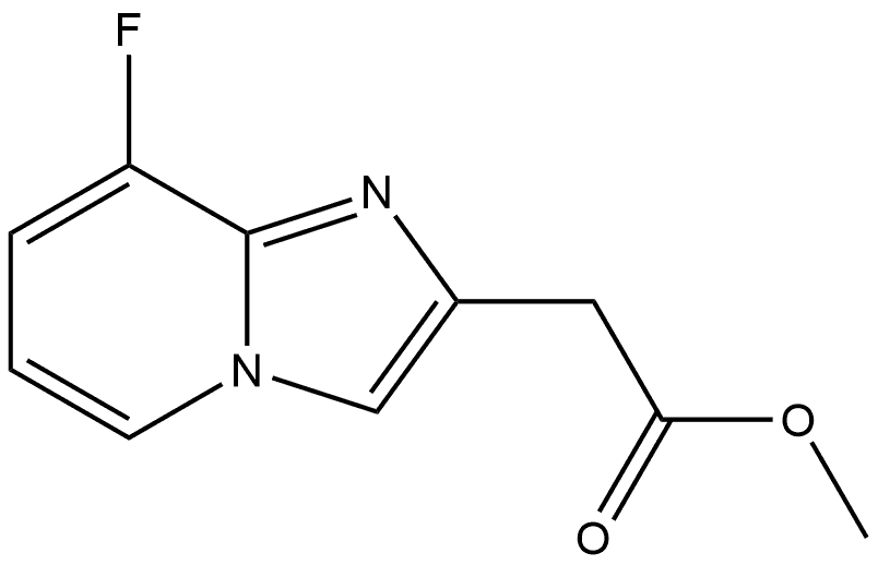 methyl 2-(8-fluoroimidazo[1,2-a]pyridin-2-yl)acetate 结构式