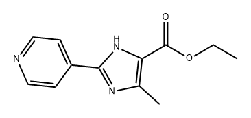 1H-Imidazole-5-carboxylic acid, 4-methyl-2-(4-pyridinyl)-, ethyl ester 结构式