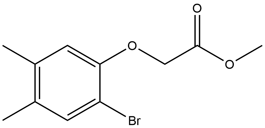 Methyl 2-(2-bromo-4,5-dimethylphenoxy)acetate 结构式