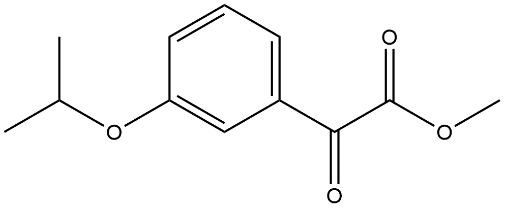 Methyl 3-(1-methylethoxy)-α-oxobenzeneacetate 结构式
