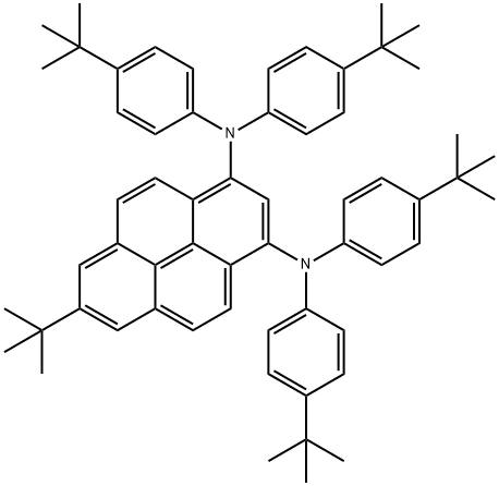 7-(叔丁基)-N1,N1,N3,N3-四(4-(叔丁基)苯基)-4,5A1-二氢芘-1,3-二胺 结构式