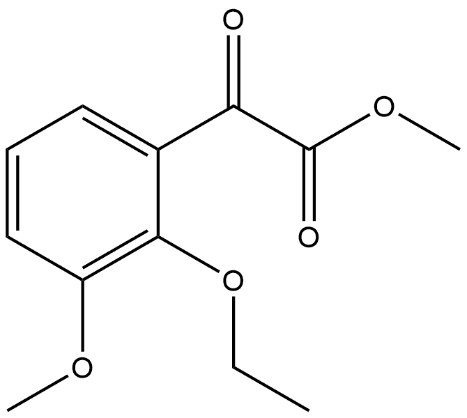 Methyl 2-ethoxy-3-methoxy-α-oxobenzeneacetate 结构式