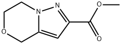 4H-Pyrazolo[5,1-c][1,4]oxazine-2-carboxylic acid, 6,7-dihydro-, methyl ester 结构式