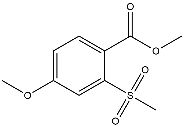 Methyl 4-methoxy-2-(methylsulfonyl)benzoate 结构式