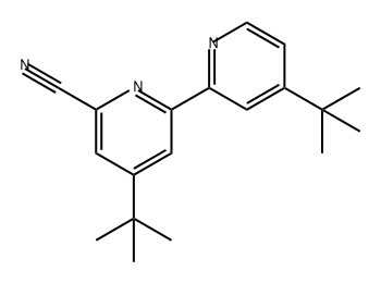 [2,2'-Bipyridine]-6-carbonitrile, 4,4'-bis(1,1-dimethylethyl)- 结构式