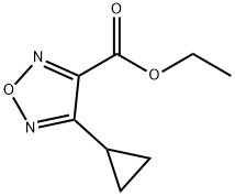 4-环丙基-1,2,5-噁二唑-3-甲酸乙酯 结构式