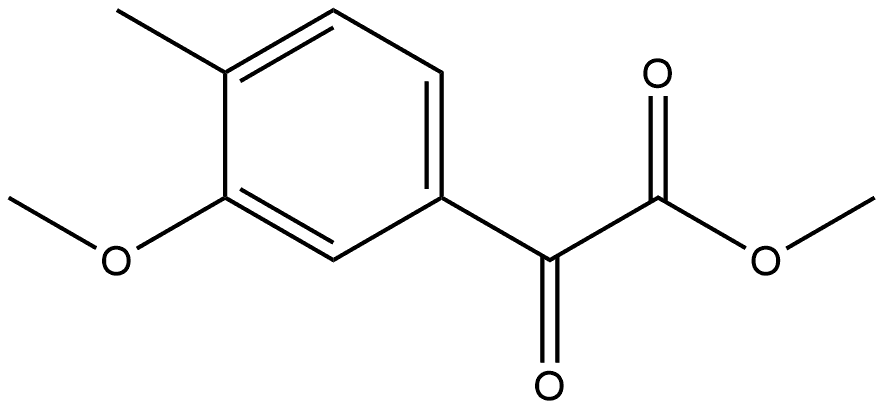 Methyl 3-methoxy-4-methyl-α-oxobenzeneacetate 结构式