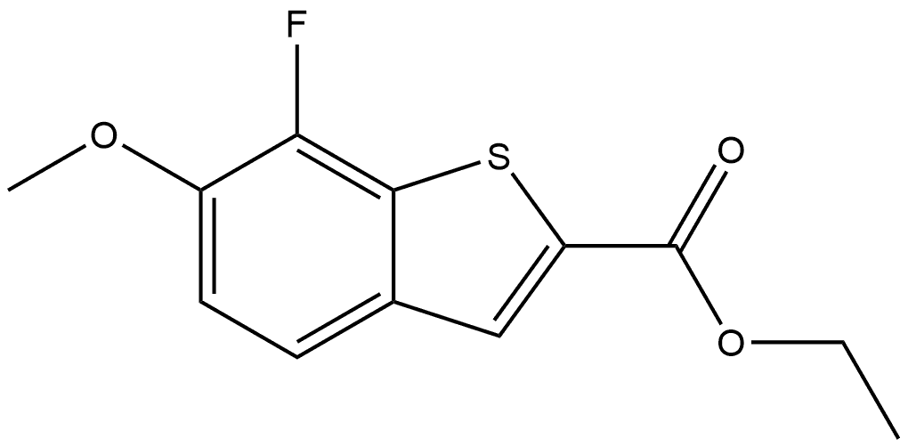 Ethyl 7-fluoro-6-methoxybenzo[b]thiophene-2-carboxylate 结构式