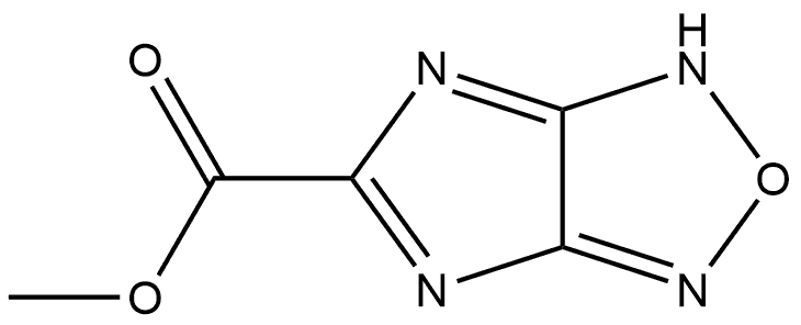 1H-咪唑并[4,5-C][1,2,5]噁二唑-5-甲酸甲酯 结构式