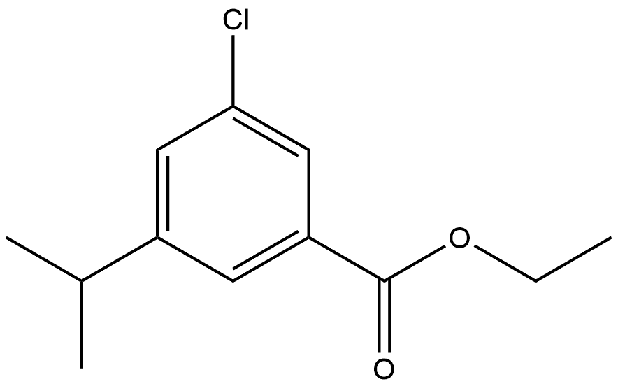 Ethyl 3-chloro-5-(1-methylethyl)benzoate 结构式