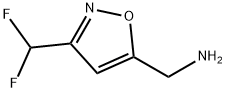 (3-(二氟甲基)异噁唑-5-基)甲胺 结构式