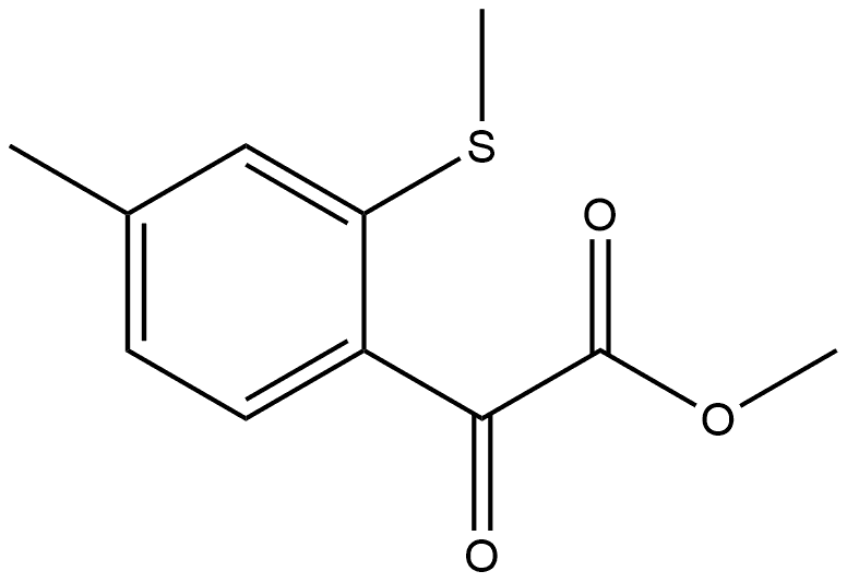 Methyl 4-methyl-2-(methylthio)-α-oxobenzeneacetate 结构式