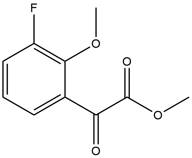 Methyl 3-fluoro-2-methoxy-α-oxobenzeneacetate 结构式