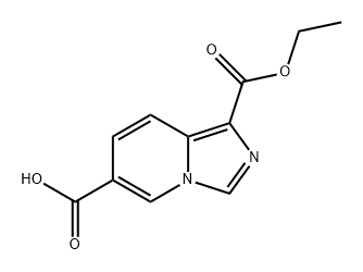 1-(乙氧羰基)咪唑并[1,5-A]吡啶-6-甲酸 结构式