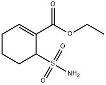 6-(氨基磺酰基)-1-环己烯-1-羧酸乙酯 结构式