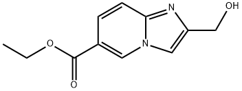 Imidazo[1,2-a]pyridine-6-carboxylic acid, 2-(hydroxymethyl)-, ethyl ester 结构式