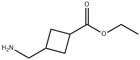 3-(氨基甲基)环丁烷-1-甲酸乙酯 结构式