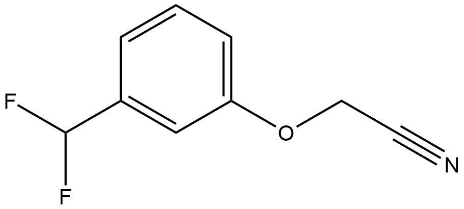 2-[3-(Difluoromethyl)phenoxy]acetonitrile 结构式