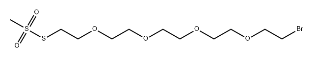 Methanesulfonothioic acid, S-(14-bromo-3,6,9,12-tetraoxatetradec-1-yl) ester 结构式