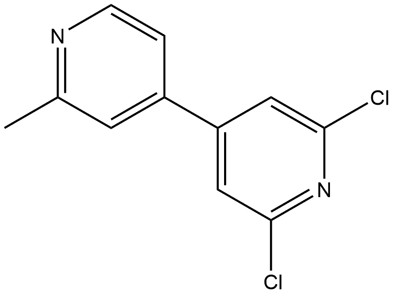 2,6-Dichloro-2'-methyl-4,4'-bipyridine 结构式