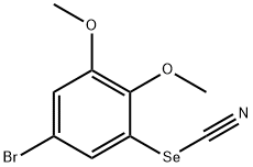 5-溴-1,2-二甲氧基-3-硒基氰基苯 结构式