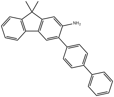 3-([1,1'-BIPHENYL]-4-YL)-9,9-DIMETHYL-9H-FLUOREN-2-AMINE 结构式