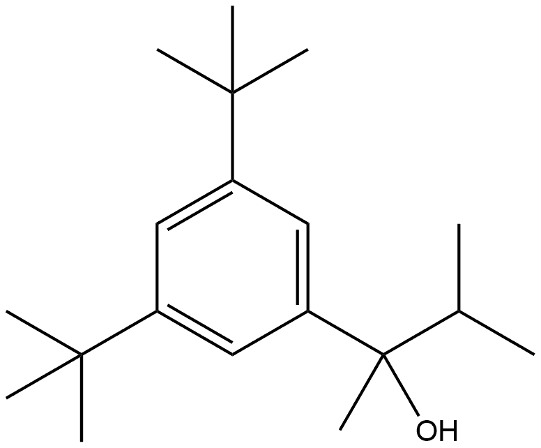 3,5-Bis(1,1-dimethylethyl)-α-methyl-α-(1-methylethyl)benzenemethanol 结构式