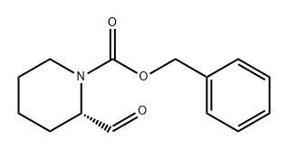 1-Piperidinecarboxylic acid, 2-formyl-, phenylmethyl ester, (2S)- 结构式