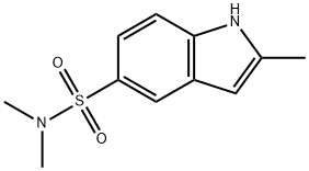 1H-Indole-5-sulfonamide, N,N,2-trimethyl- 结构式