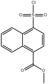 4-(氯磺酰基)-1-萘酸甲酯 结构式