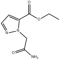 1H-Pyrazole-5-carboxylic acid, 1-(2-amino-2-oxoethyl)-, ethyl ester 结构式