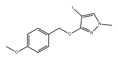 4-碘-3-((4-甲氧基苄基)氧基)-1-甲基1H吡唑 结构式