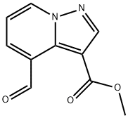 4-甲酰基吡唑并[1,5-A]吡啶-3-羧酸甲酯 结构式
