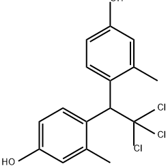 Phenol, 4,4'-(2,2,2-trichloroethylidene)bis[3-methyl- 结构式