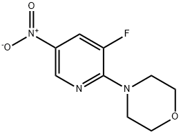 4-(3-Fluoro-5-nitro-pyridin-2-yl)-morpholine 结构式