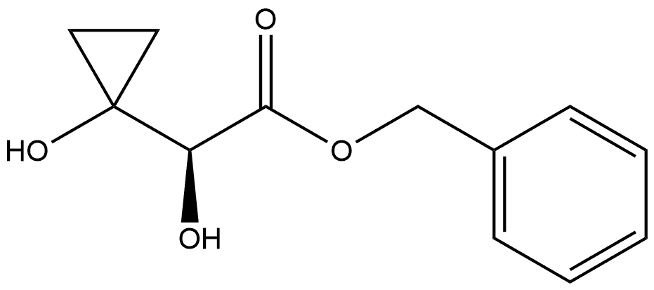 (S)-2-羟基-2-(1-羟基环丙基)乙酸苄酯 结构式