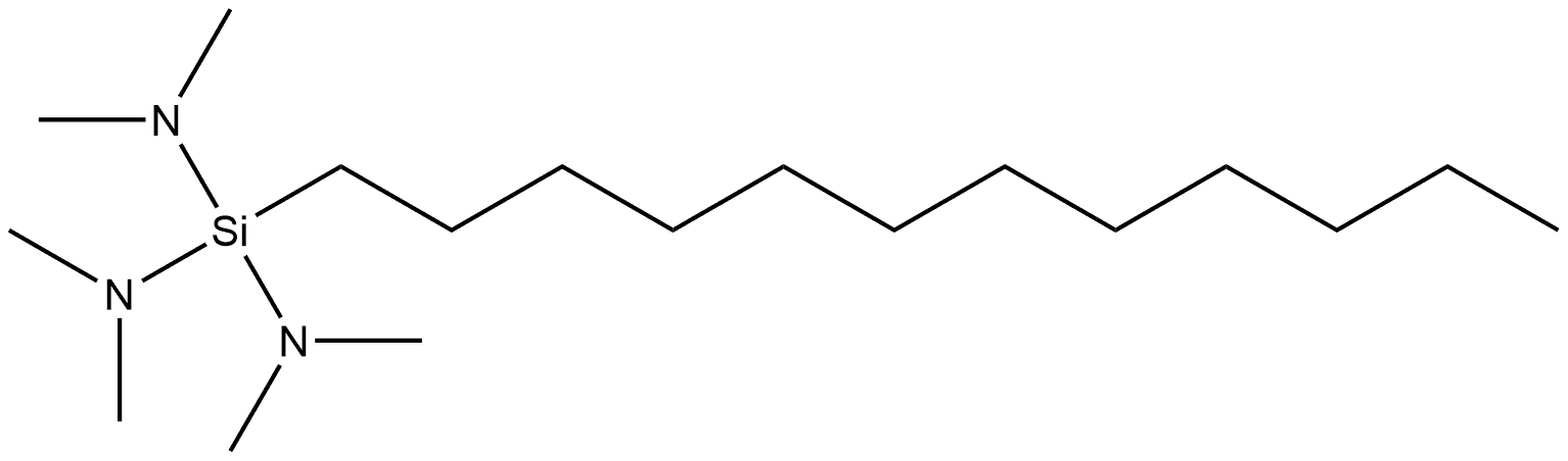 十二烷基三(二甲氨基)硅烷 结构式