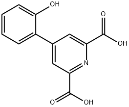 4-(2-羟基苯基)吡啶-2,6-二羧酸 结构式