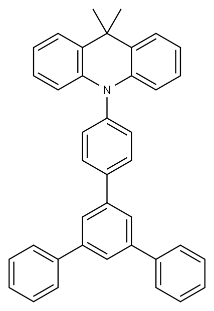 ACRIDINE, 9,10-DIHYDRO-9,9-DIMETHYL-10-(5'-PHENYL[1,1':3',1''-TERPHENYL]-4-YL)- 结构式
